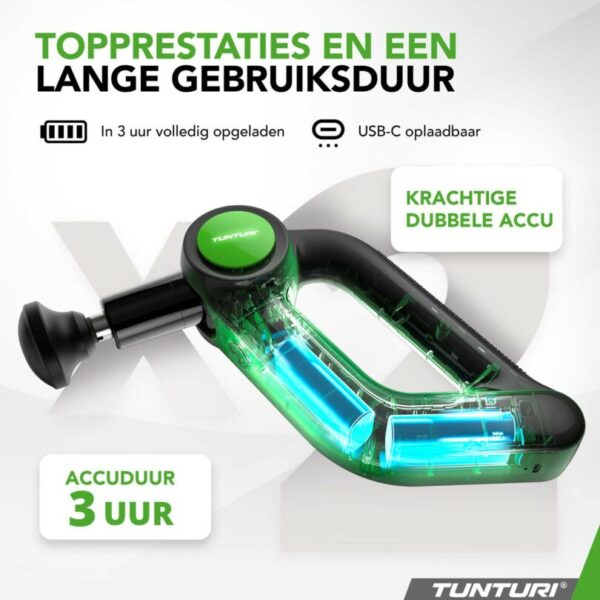 Topprestaties en lange gebruiksduur met dubbele accu